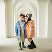 어린이 덕 다운 키즈 후드 패딩