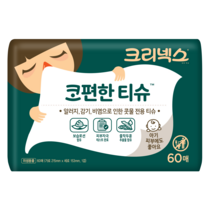 크리넥스 코편한 티슈, 60매, 1개