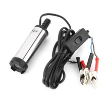 자동차 연료펌프 12v 38mm 전기 연료 전송 펌프 물 오일 전송 디젤 워터 펌프 오토바이에 대 한 급유 잠수정 펌프, 없음, 1개
