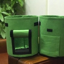 가정용재배화분 화분 대파키우기 식물파우치 그로우백 2p감자재배 모종화분 뿌리야채화분 고구마재배 부직, 상세페이지 참조