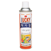 럭키 락카스프레이 형광락카 페인트 윤활방청제 녹방지스프레이 형광도료 칼라락카, 흑무광, 420ml, 1개
