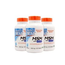 닥터스베스트 MSM 식이유황 1500mg 120정 2+1 3팩, 단일개당 용량/중량/정, 단일수량