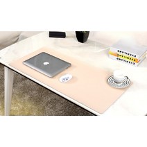 책상테이블매트 방수 가죽 데스크패드 마우스장패드 책상깔개, 그레이 중