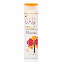 Earth Baby Shampoo + Body Wash Hypoallergenic for Sensitive Skin Natural and Organic Soap For Bab