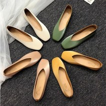 심플하고 기본 필수 편안한 데일리 예쁜 플랫슈즈