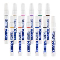 문화 페인트마카 낱개 4.5mm닙 불투명마카, 흰색