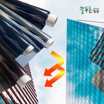 [천삼백케이] [지킴이필름] 늘푸른 반사 필름 10M 사생활보호 햇빛 자외선 열차단 PVC썬팅지, 늘푸른 반사필름 브라운 10M