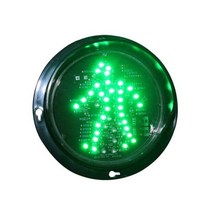 디자인 맞춤형 125mm 빨간색 녹색 정적 보행자 신호등 모듈 교체, DC12V green