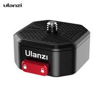 Ulanzi-클로 퀵 릴리스 플레이트 DSLR 카메라 삼각대 모노 포드 안정기 50kg 하중 베어링 용 1/4 인치 나, 한개옵션0