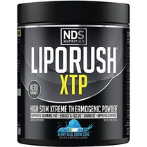 nds Nutrition Liporush xtp 열 발생 팻 버너 l-카르니틴 포함 - 에너지 집중력 및 식욕 조절 - 극도의 열 발생 지방 연소 분말 체중 감소 - 딸기, 블루 베리 스노우 콘