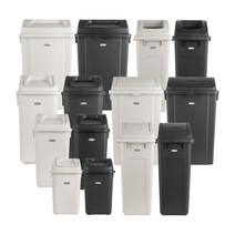 프랑코 퍼블릭 휴지통 및 분리수거함 / 쓰레기통 대용량휴지통 사무실휴지통 국민휴지통, 프랑코 퍼블릭휴지통 35L(스윙), 화이트