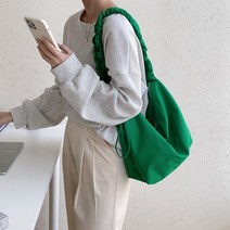 탑트레일/[Bahn 봄신상] 셔링끈 캐주얼 엠마 숄더백