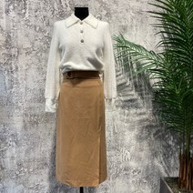 시슬리 벨티드 베이직 슬릿스커트 SASK40061 CA