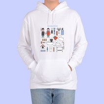 ATOGATO 애견미용사 반려동물 맞춤 후드티 커플티 남자 아동 남녀공용 디지털프린팅