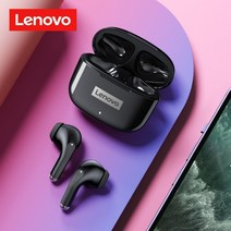 비행기귀마개 Lenovo-오리지널 LP40 프로 TWS 무선 이어폰 블루투스 5.1 스포츠 소음 감소 헤드폰 터치 컨트롤 250mAH 2022 신제품, 러시아, 03 Black