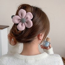 청순 모먼트 반묶음 올림머리 업스타일 꽃 집게핀 / 단정한 뒷모습 헤어