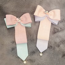제니힐 댕기고름 리본 머리핀 댕기머리핀 설날핀 댕기핀