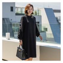 김여사 프레버 호피 브로치 원피스 엄마옷/마담옷/중년여성/40대/50대