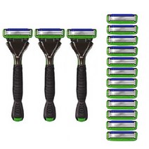 도루코 페이스6 6중날 면도기 + 면도날 기획전, 면도기본체3개+면도날 총12개, 1세트