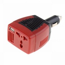 인버터 차량 용 휴대용 자동차 전원 변환기 DC 12V24V-AC 220V USB 변환기 충전기 어댑터, Red, CHINA