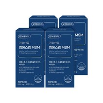 모어네이처 MSM 글루코사민 관절 연골 영양제 엠에스엠 식이유황 90정 식약처 인정 기능성 뼈 건강 케어, 4박스