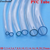 1M/3M/5M 투명 PVC 플라스틱 호스 워터 펌프 튜브 2 3 4 5 6 8 10 12 14 16 18 20 25mm 내경, 3 Meters_ID 10mm x OD 12mm