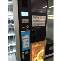 스마트 밀크티 커피 자동 판매기 실내 및 실외 쇼핑몰용, 02 Add Coin