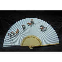 합죽선 소리부채 전통부채합죽선 민족품 청라부채 청라공에사 친필그림 국전작가그림 특선작가 사군자합죽선, 참새