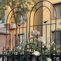 정원 가든아치 단독주택 꾸미기 장미 포도 나무 프레임 클레 마티스 심기 울타리 야외 꽃 지원 막대 철 식물, [02]  0770211, [01] 작은