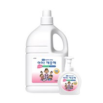 아이깨끗해 거품형 핸드솝 4L 용기490ml포함 워시 레몬향 세정제 대용량 리필 항균 물비누 코스트코, 1개