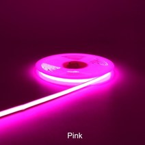 무선독서등 모니터조명 독서실스탠드 휴대용 8mm 5mm 와이드 코브 LED 스트립 조명 DC 12V 24V 빨간색 녹색 얼음 핑크 옐로우 차가운 흰색 테이프 바 CRI 90 가정, [01] Pink, [02] DC 12V (5mm PCB), [03] 5 meters