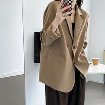 헤링본자켓 여성간절기아우터 봄재킷 정장마이 더블버튼 하객룩 오피스룩 뒷트임코트