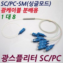 SC/PC 광스플리터 1대8