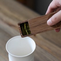 휴대용 티케이스 찻잎통 차보관함 여행용 보이차보관함 찻잎캐리어 다관 보이차케이스, 느티나무(밝은색)