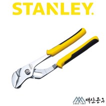스탠리 슬립조인트 첼라 STHT84024-8 소프트그립 워터펌프 플라이어 프라이어 10인치, 워터펌프플라이어 10인치 STHT84024-8
