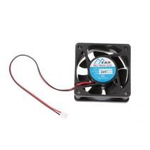DC 브러시리스 팬 용 6cm 12V 24V 2 라인 2 핀 고속 서버 전원 냉각 FA, 빨간색, 7