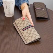 Mayfox 럽과 미국의 간단한 초박형 긴 지갑 여성 가죽