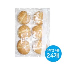 삼립 4.5호 빅햄버거빵 4봉 (총 24개입)