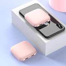 샤오미 아이폰 호환 11 용 미니 보조 배터리 10000 mAh 스마트폰 휴대용 충전기 외부 모바일 파워뱅크, [03] Pink