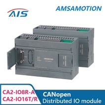 AMSAMOTION-CANopen 버스 원격 분산 IO 모듈 슈나이더 델타 Xinje PLC 컨트롤러용 산업용 아날로그 RS485, 01 CA2-IO8R-A