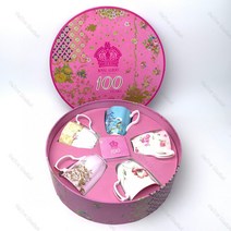 온유마켓 로얄알버트 100주년 상반기 머그잔 5인조 도자기 물컵 350ml