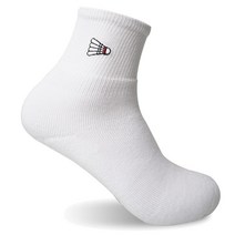 플라이파워 남성 배드민턴 선수용 고급 양말 (셔틀콕 로고) 축구 탁구 볼링 운동, 없음