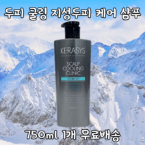 케라시스 박하 쿨 두피 멘솔 멘톨 쿨링 시원한 샴푸 지성 두피 비듬 피지 케어 클리닉 샴푸 750ml, 1개