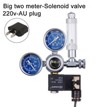 자작 화학 이탄 이산화탄소 발생기 고압 수족관 CO2 조절 솔레노이드 밸브 키트 버블 카운터 물고기 탱크 DIY 제어 시스템 반응기 압력 감소, [01] G5-8, [10] Solenoid meter 220AU