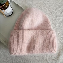 겨울 앙고라 토끼 따뜻한 뜨개질 솔리드 모자 레저 레이디 skullies beanies 모자 남성 여성 멋진 모자를 유지