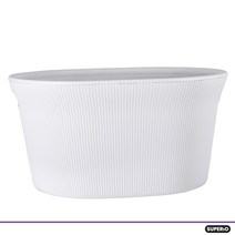 Superio 컷아웃 손잡이가 달린 장식용 플라스틱 세탁 바구니 정품보장, Modern