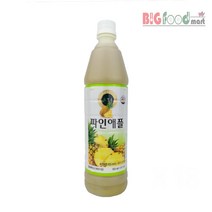 [더착한푸드]파인애플원액(청솔 835ml) 식자재마트 대용량 업소용 파인원액 파인애플시럽 파인애플주스 파인애플농축액, 단일상품^