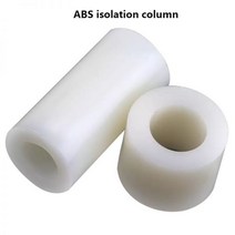 토우 앙카 석고 단열 컬럼 플라스틱 포스트 스트레이트 스루 나일론 슬리브 ABS 가스켓 원형 구멍 기둥 간격 M3M4M5 100Pcs 143936, M3 X D7, 18mm
