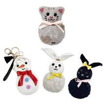 편백 양말 인형 만들기 신생아 애착 국민 토끼 아기 고양이 눈사람 미니 귀여운 동물 DIY 키트 세트, 고양이인형 색상랜덤 1세트 (P0000QVK)