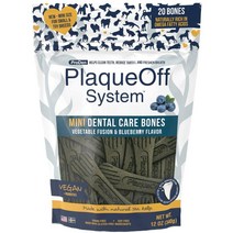 프로덴 플라그오프 Proden Plaque Off System Mini Dental Bones 340g 변려견 간식 야채 블루베리
